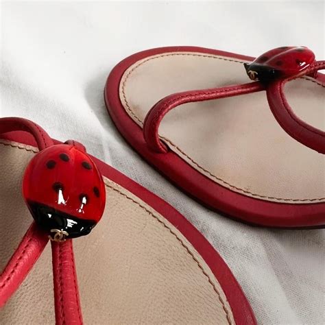 chanel ladybug heels